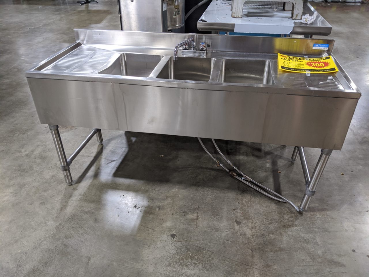Used Bar Sink Lit Restaurant Supply