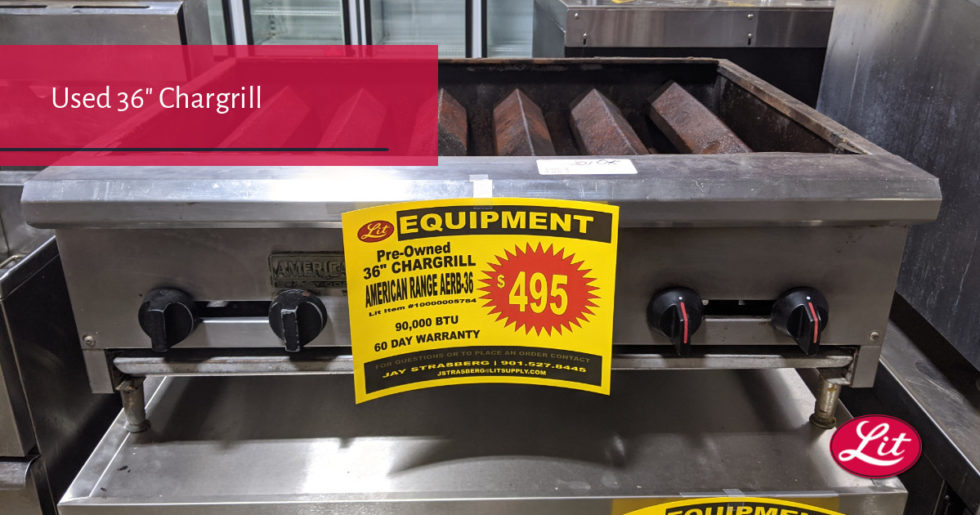 Used 36" Chargrill American Range Lit Restaurant Supply
