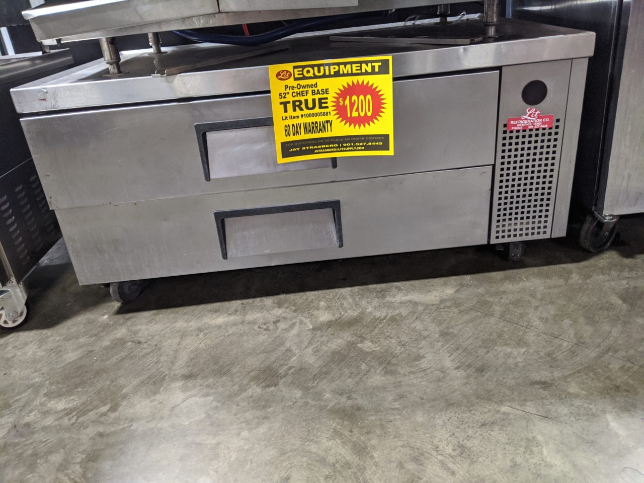 Used 52" Chef Base Lit Restaurant Supply