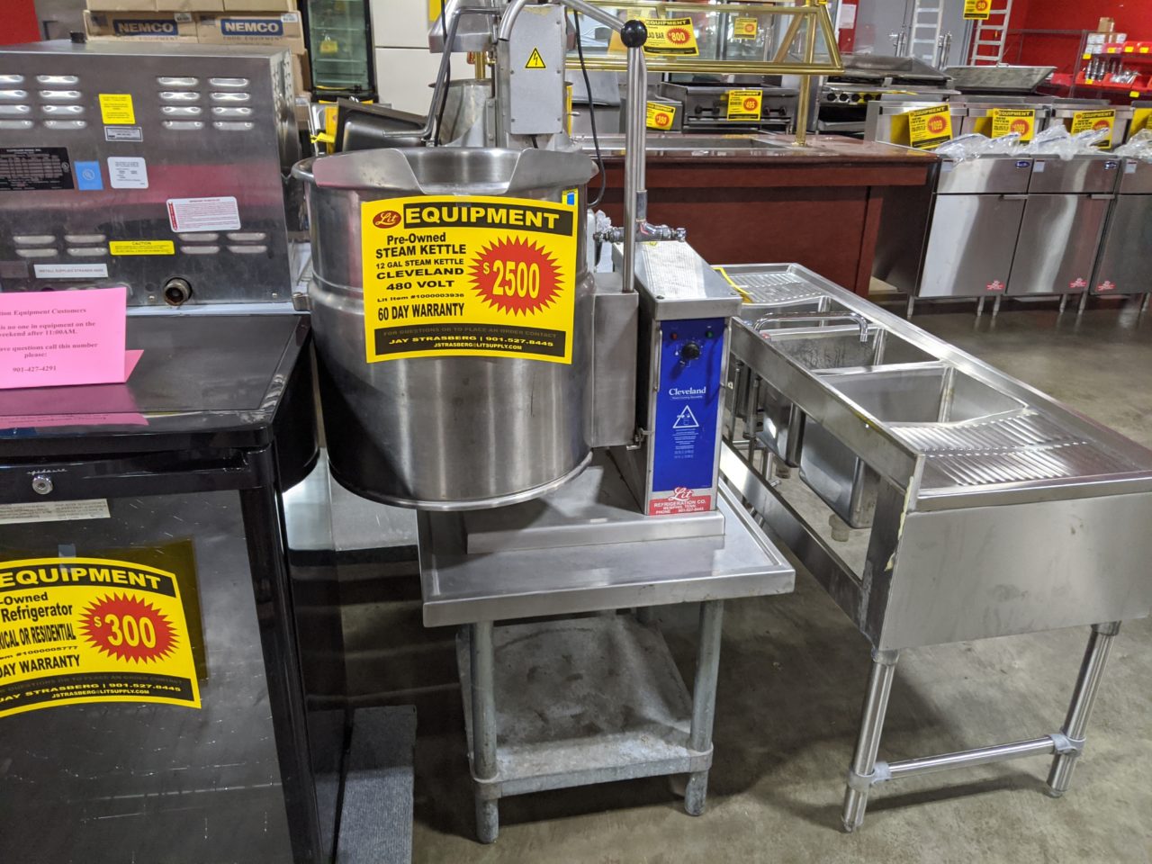 Used Steam Kettle Lit Restaurant Supply