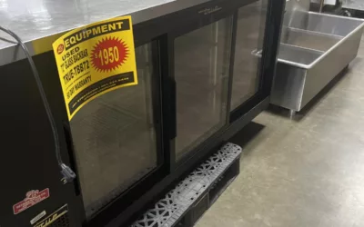 True Back Bar Cooler Sliding Door 72”